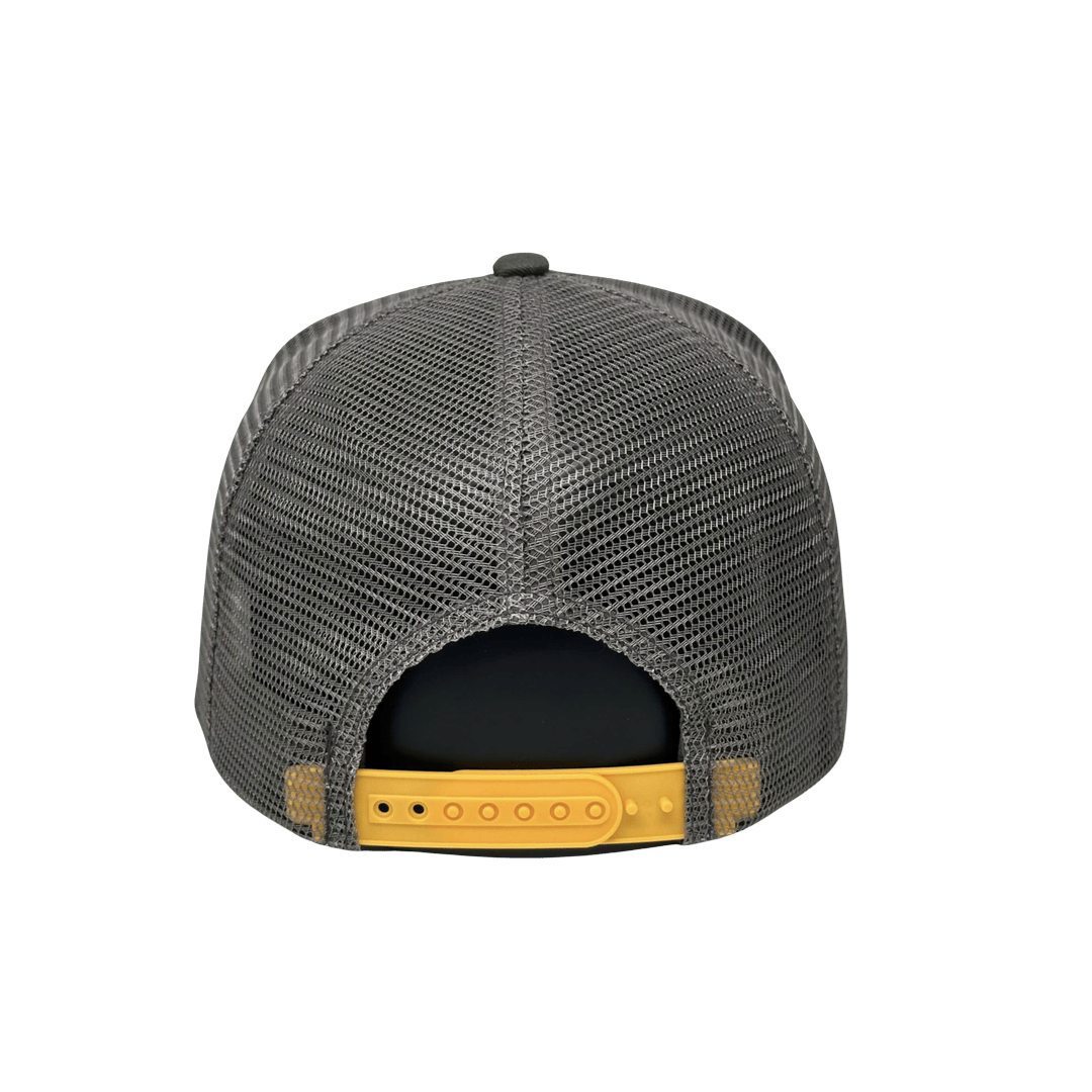 Murda Trucker Cap rear view black mesh with adjustable snapback