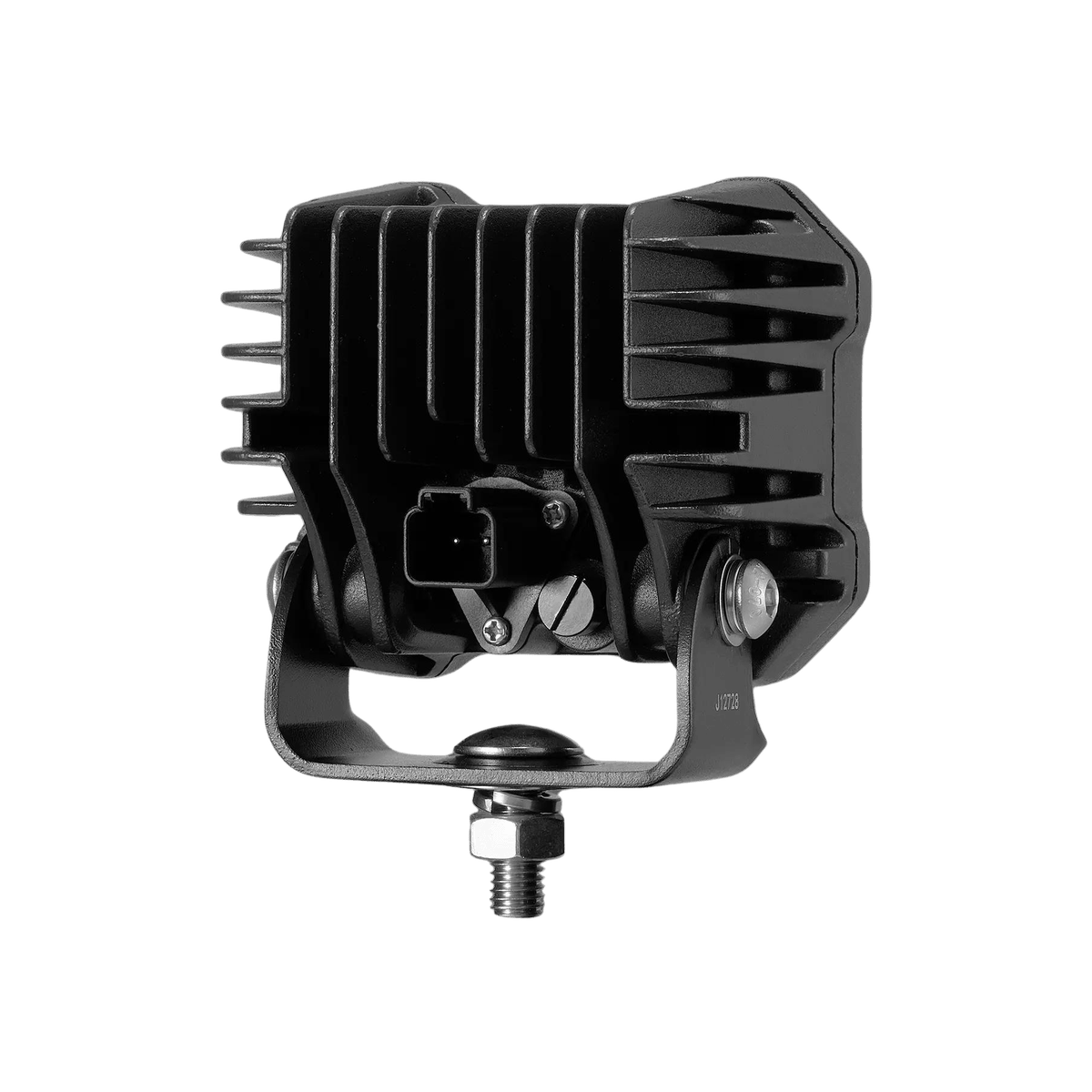 Mega 4800 LED work light bottom angle showing stainless steel stud mount
