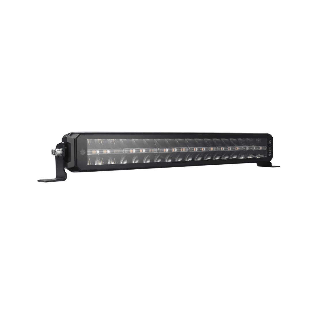 Murda MX Series 20 inch LED light bar side profile with mounting brackets