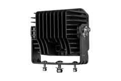 Mega 1600 LED work light rear-right angle showing heatsink fins and cable gland