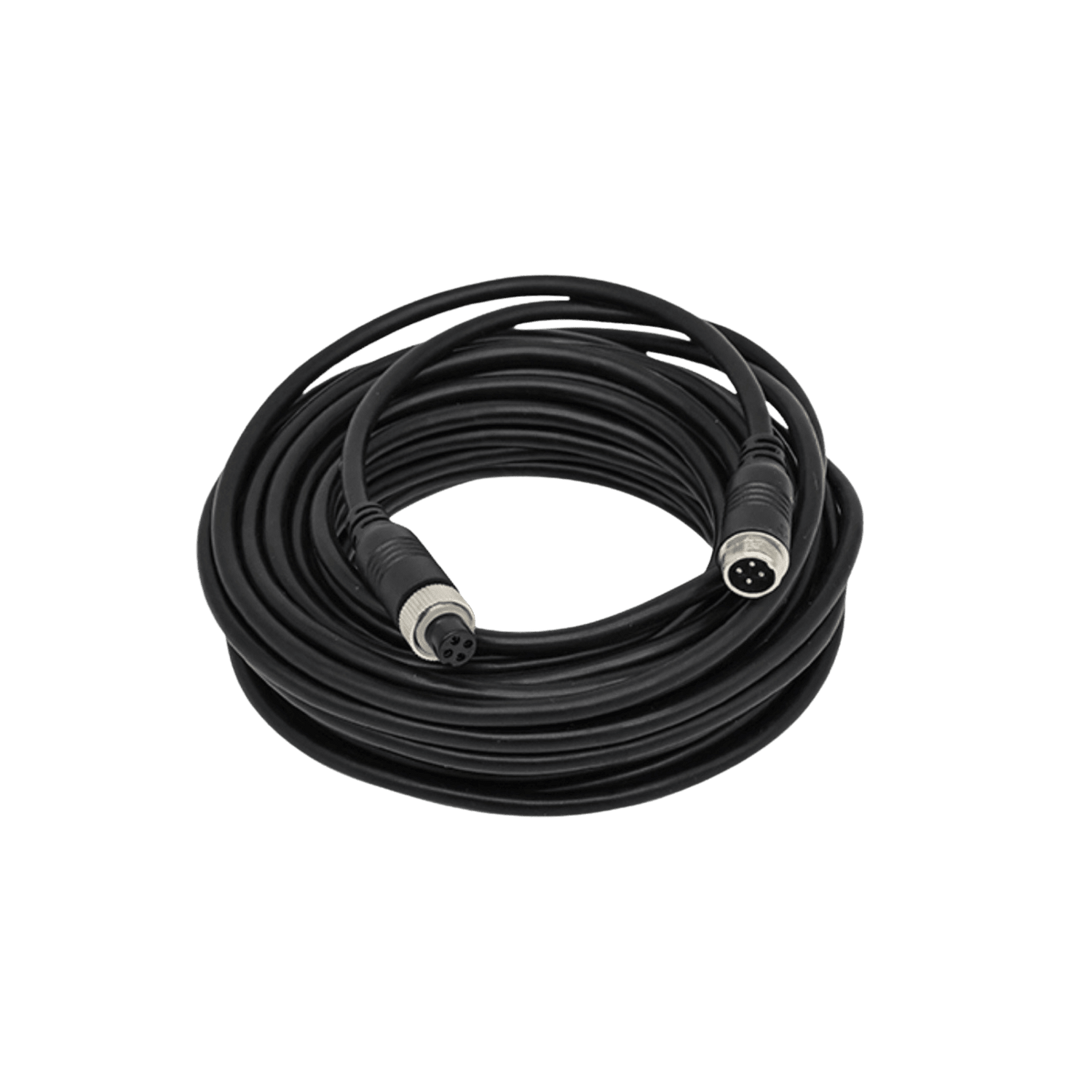 MURDA seed camera extension cable, coiled 4-pin aviation connector cable with male and female ends