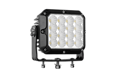 Mega 1600 160W LED work light front view with mounting bracket