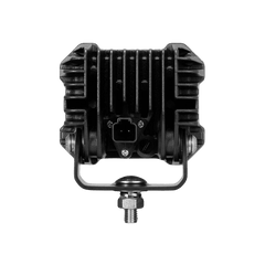 Mega 4800 LED work light rear view showing aluminium heatsink fins