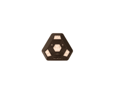 Single Momentum 360 magnetic LED beacon close-up showing triangular housing with M and R buttons and MURDA branding