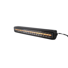 Murda MX Series 20 inch LED light bar rear view showing heat sink design